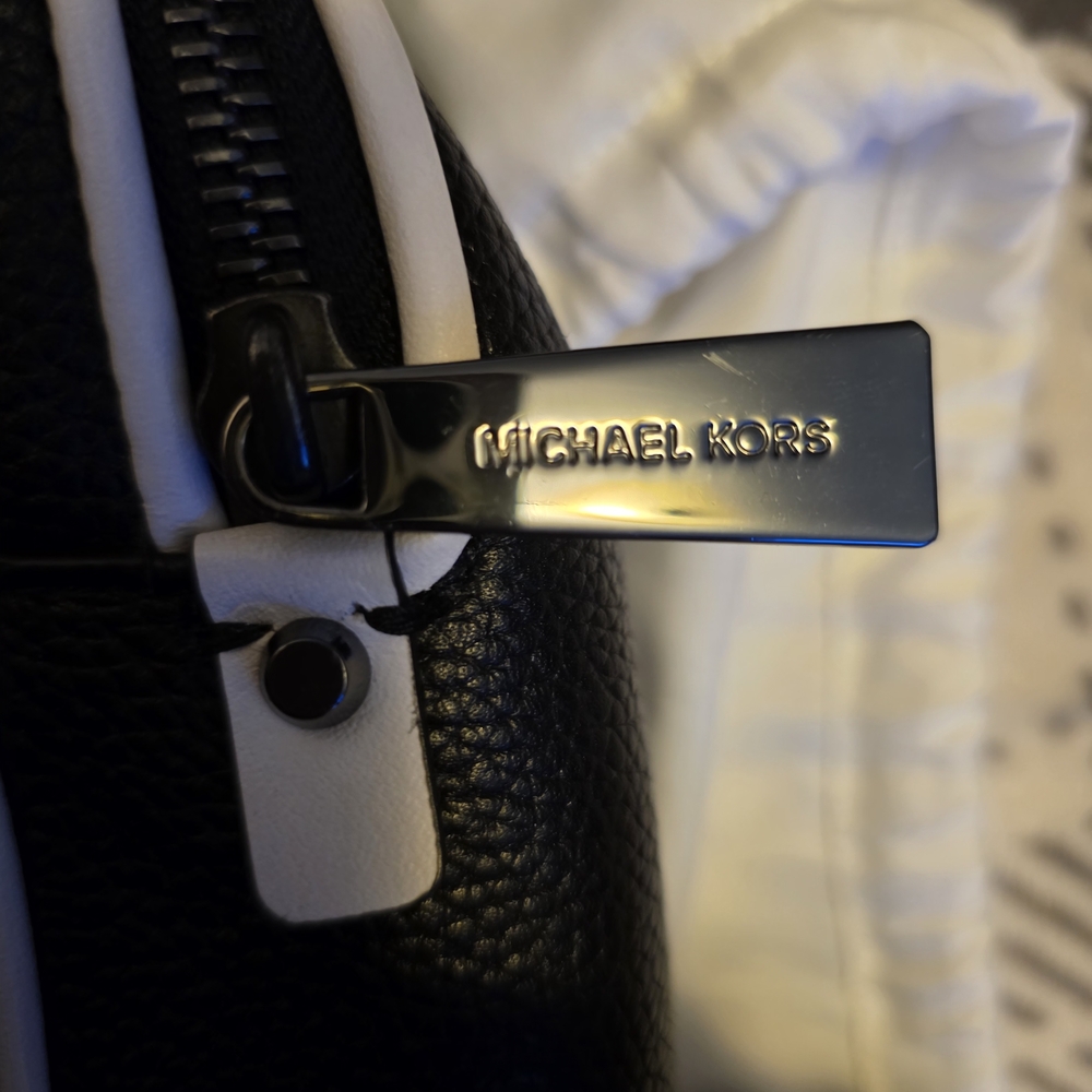 Michael Kors Backpack in Black, White, and Yellow - Picture 7 of 8